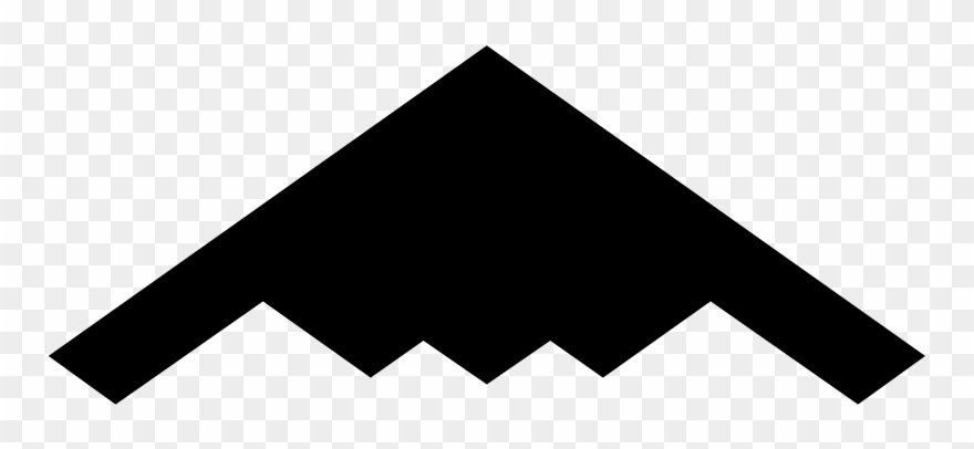 B2 Silhouette - Northrop Grumman B-2 Spirit Clipart
