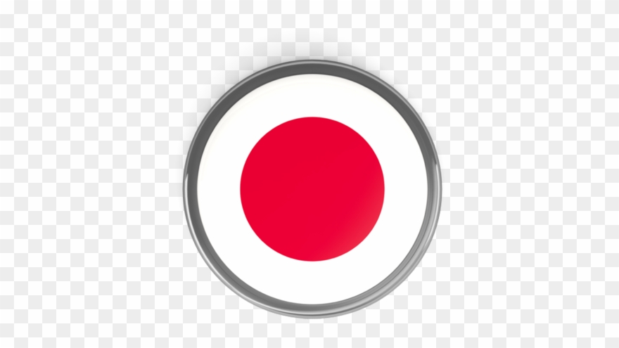 Illustration Of Flag Of Japan - Circle Clipart