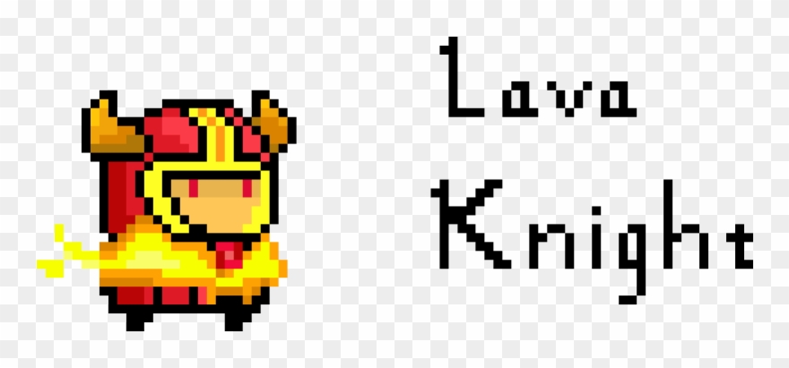 Lava Knight - Cartoon Clipart