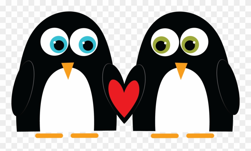 Love Penguins - Portable Network Graphics Clipart (#1400930) - PinClipart