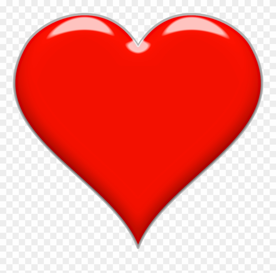 Heart Vector Png Icon Transparent Background Shining - Transparent Background Heart Png Clipart