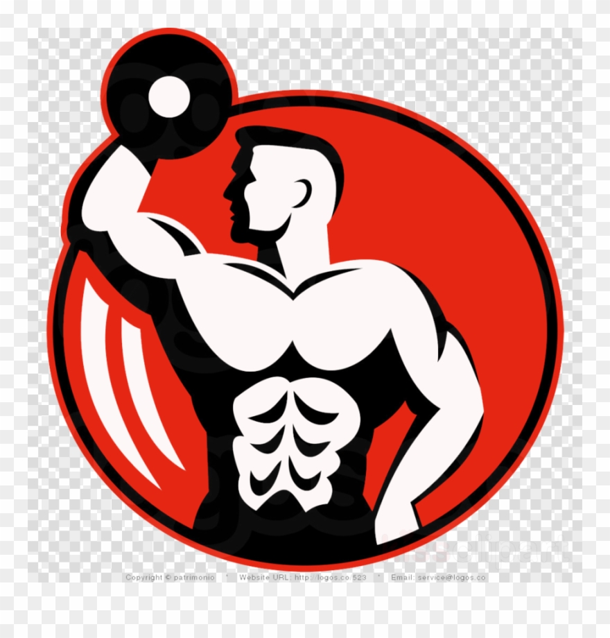 Arm Lifting A Weight Logo Clipart Weight Training Fitness - Bodybuilder Logo Png Transparent Png