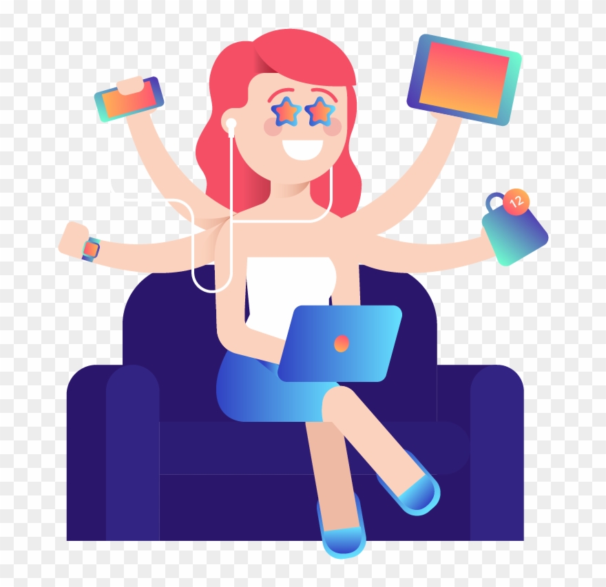 Woohoo You Experience Bliss Every Time You're Online - Cartoon Clipart