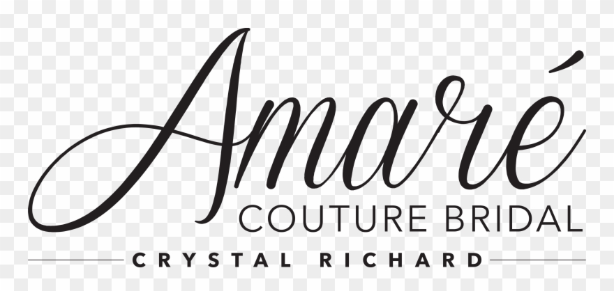 Amaré Couture Bridal Is Committed To Designing And - Amour Font Clipart