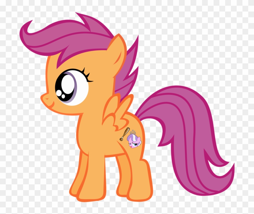 Baseball Bat, Cutie Mark, Diamond Tiara, Safe, Scootaloo, - My Little Pony: Friendship Is Magic Clipart