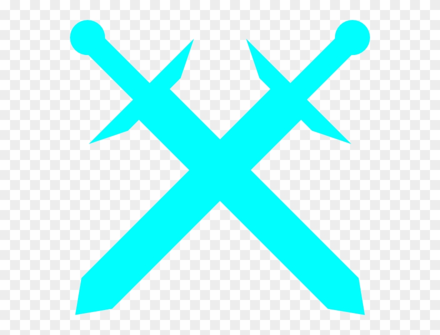 Diamond Swords Crossing Png - Simbolo De Espada Clipart