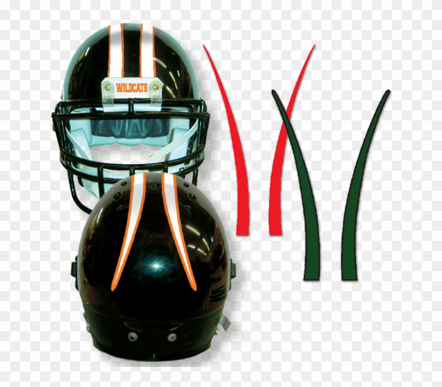 Stripes For Your Football Helmets Helmet Tape, Imprinted - American Football Clipart