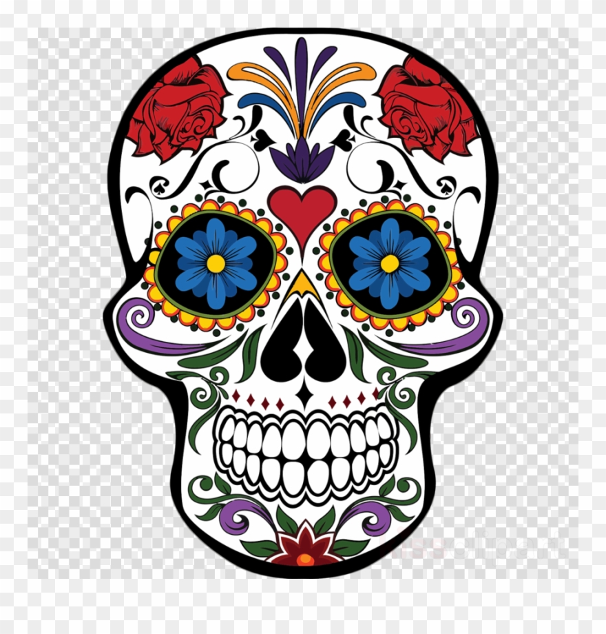 Download Mexican Day Of The Dead Skull Clipart Day - Mascaras De Calaveras Pintadas - Png Download