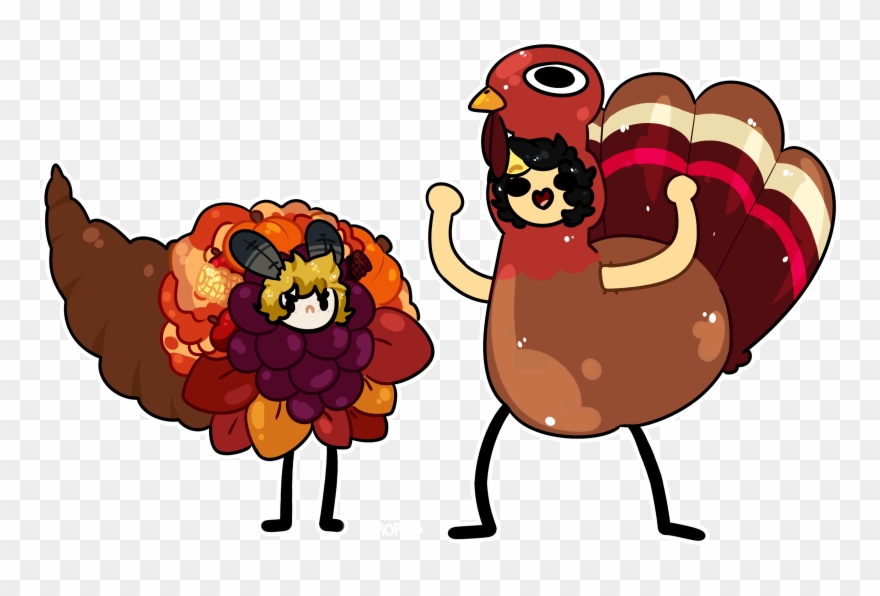 [oc] Turkey Day - Cartoon Clipart