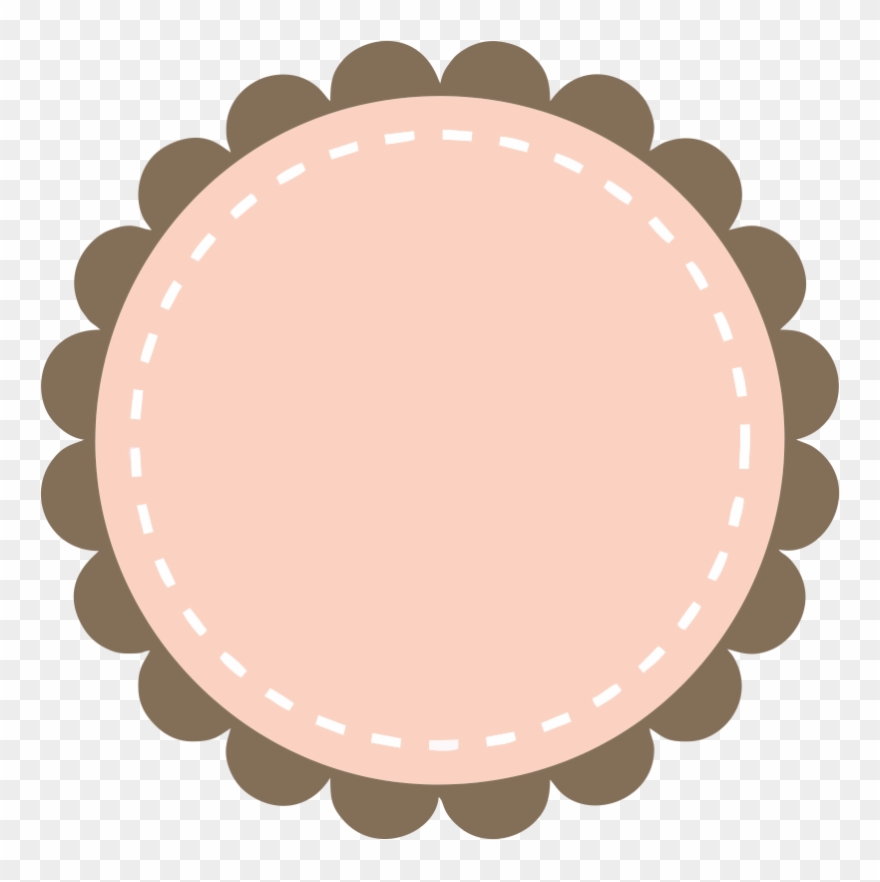 Frames Scalloped Grátis - Frame Clipart Circle - Png Download