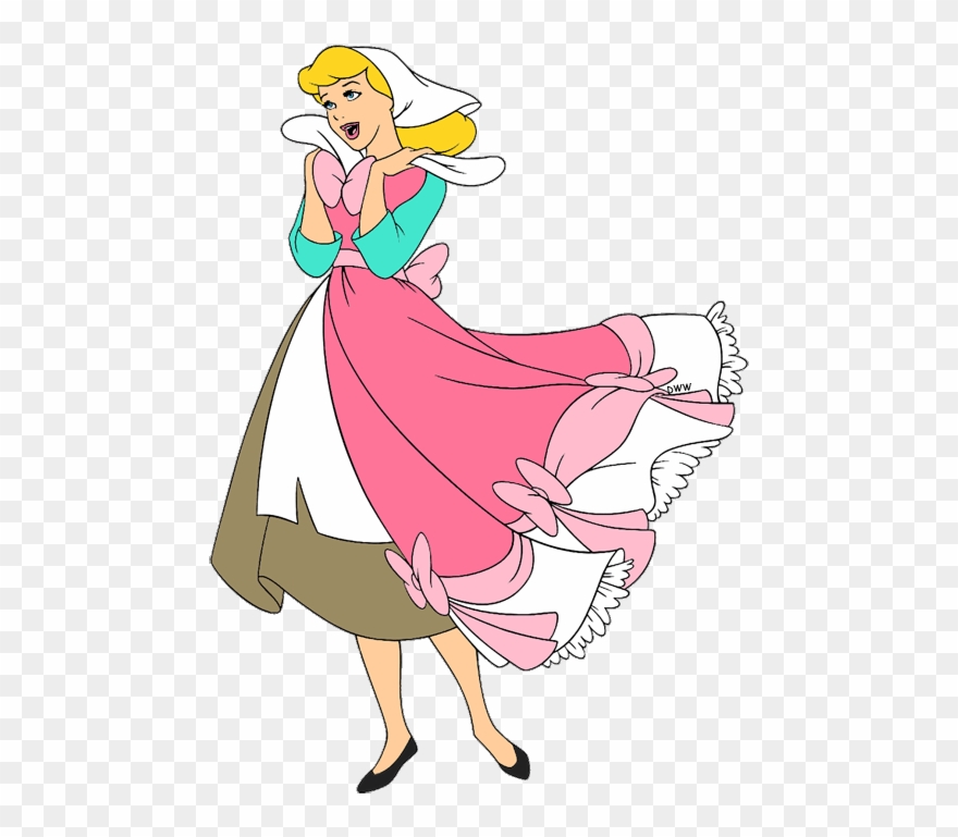 Pink Dress Clipart - Cinderella Pink Dress Clipart - Png Download