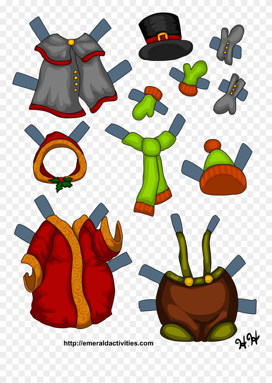 Snowman Page - Snowman Paper Doll Clipart