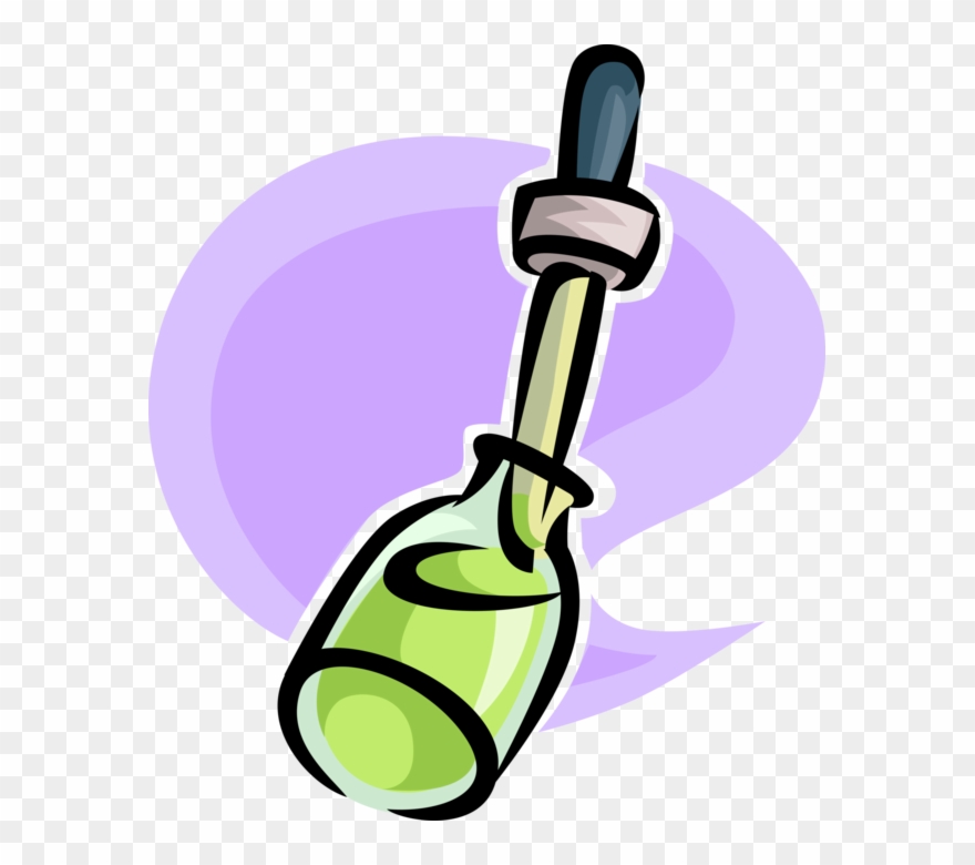 Vector Illustration Of Eye Dropper Pasteur Pipette - Cartoon Eye Drop Png Clipart