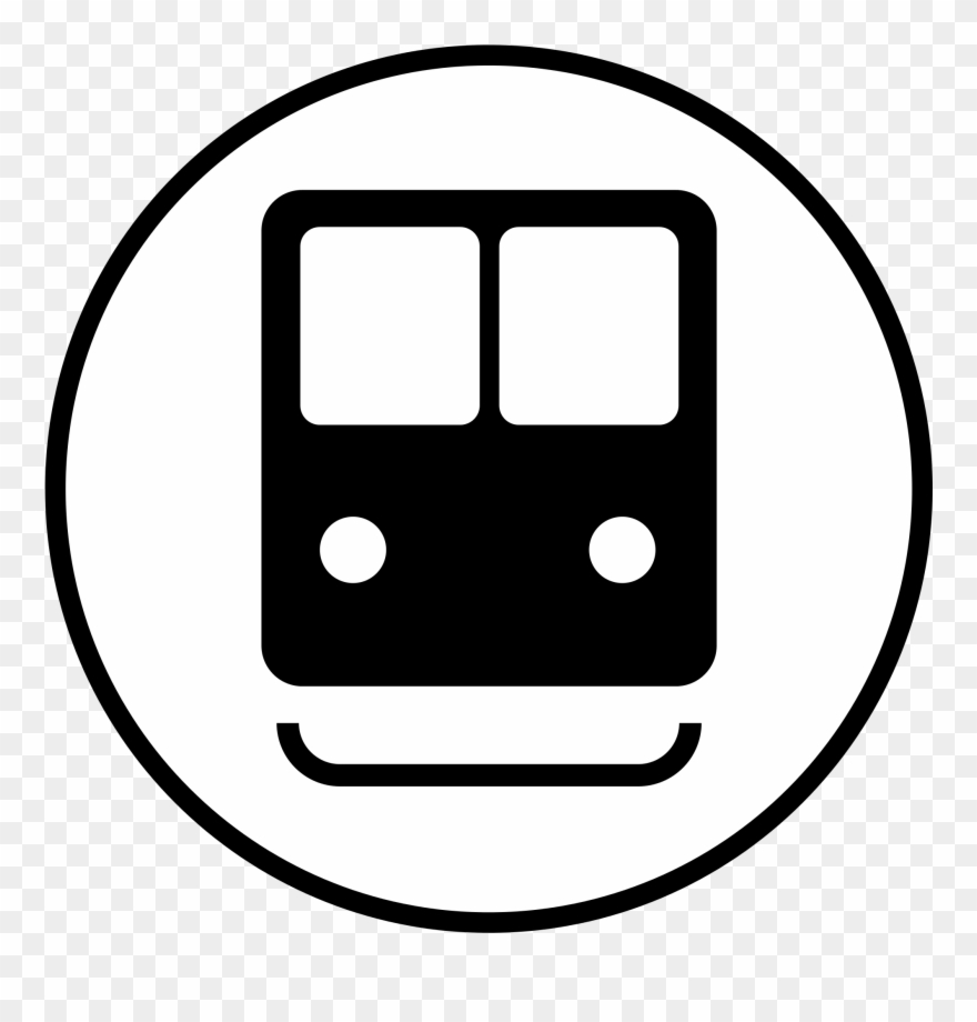 Train From Tessaloniky To Litochoro Station - Symbol For Tram Station Clipart