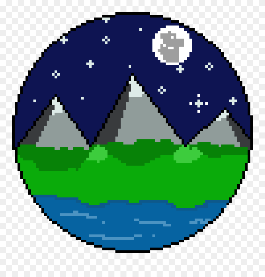 Starry Night - Circle Clipart