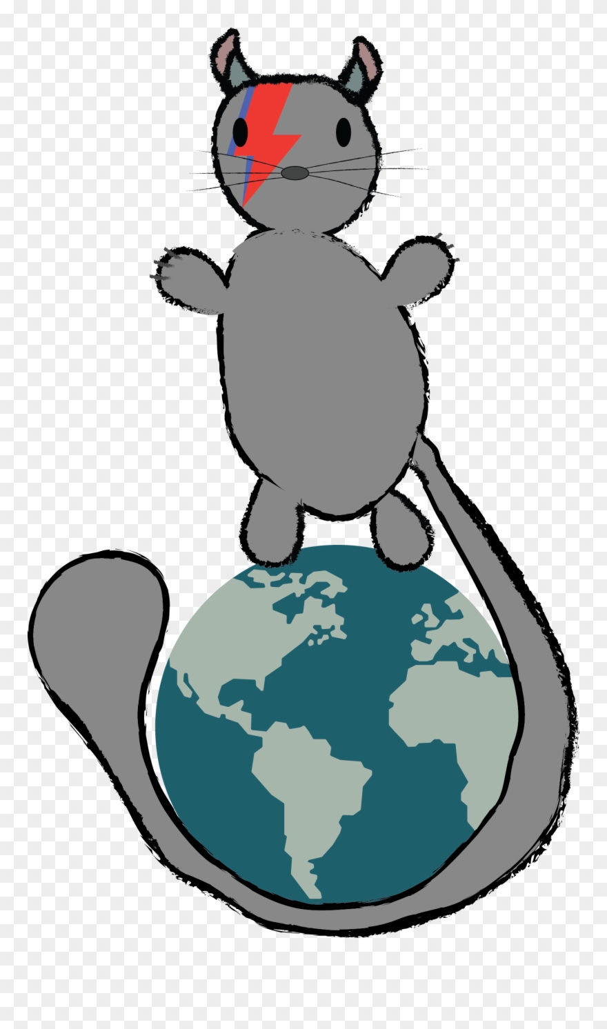 Digital Nomad Bowie Chinchilla - Renewable Energy Clipart