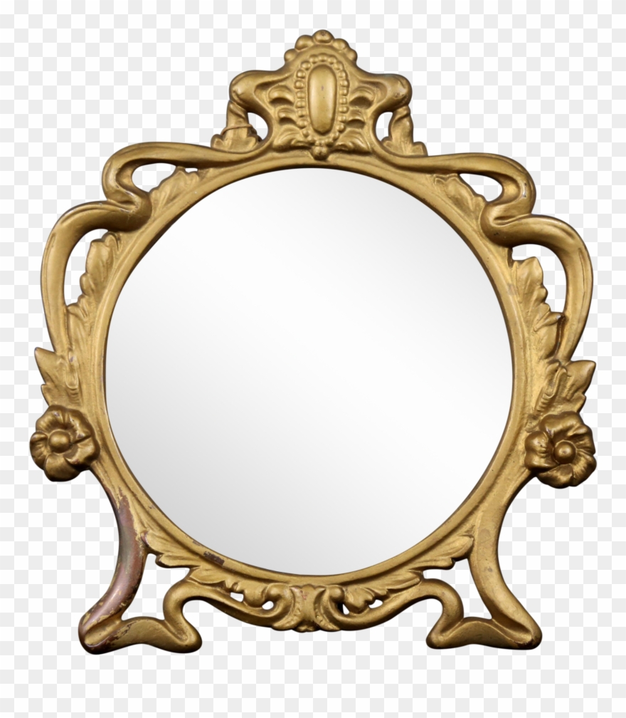 Vintage Cast Iron Vanity Mirror On Chairish - Mirror Clipart