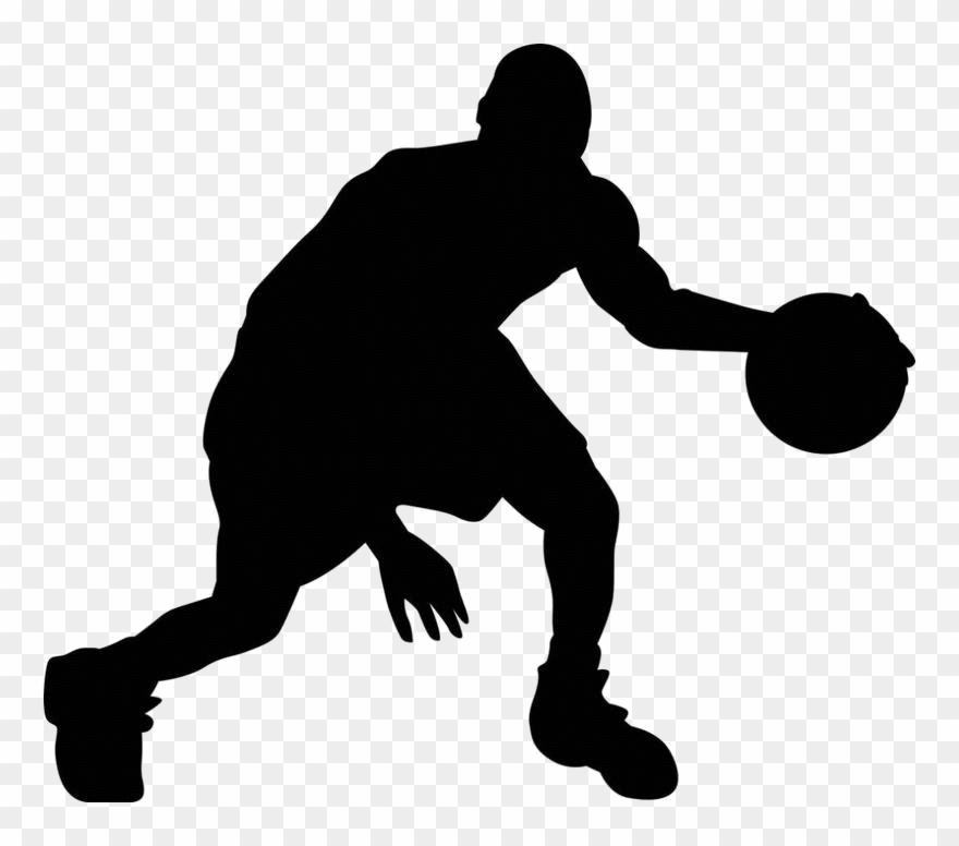 Jack Armstrong Or Leo Rautins - Silhouette Basketball Player Clipart - Png Download