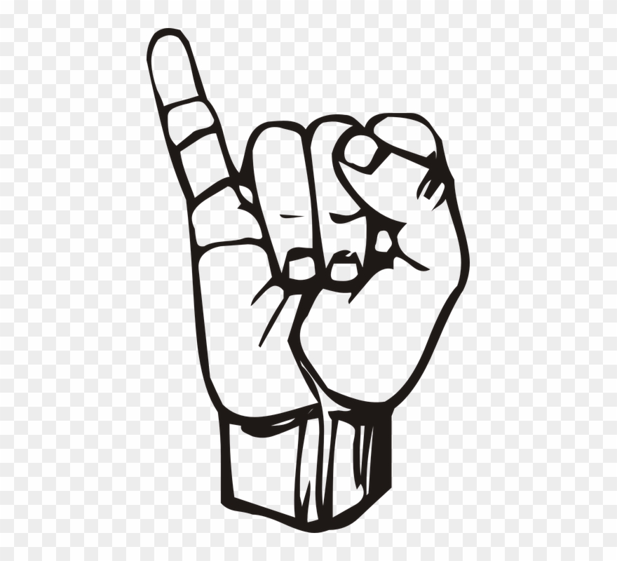Mickey Mouse Hands Vector 11, Buy Clip Art - Sign Language Clipart - Png Download