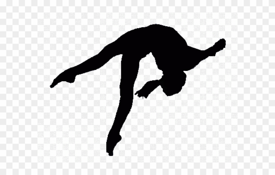 Gymnastics Silhouette Transparent Background Clipart