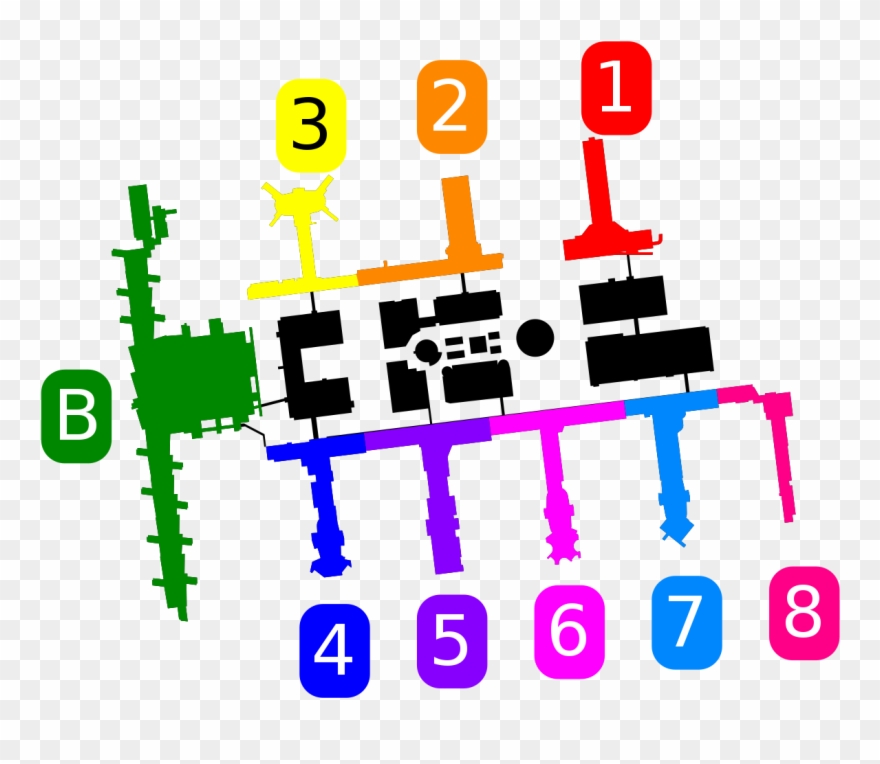 Lax Terminal 5 Gate 57 Clipart
