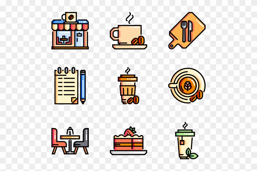 Cafe - Restaurant Menu Icon Vector Clipart