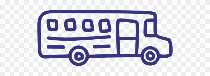Drawn Bus Ikon - Bus Transparent Background Clipart