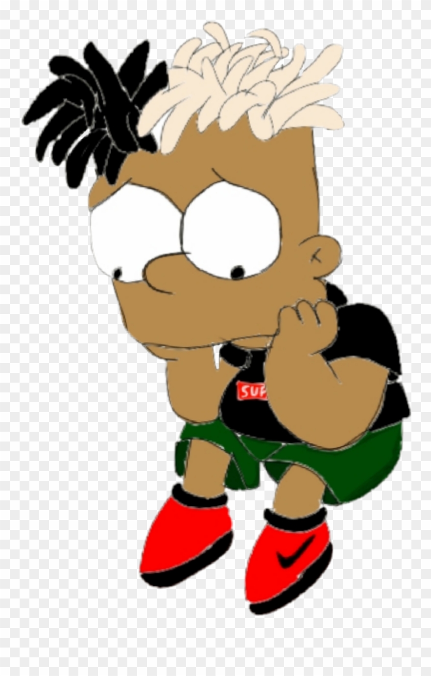 Report Abuse - Xxtentacion As Bart Simpson Png Clipart