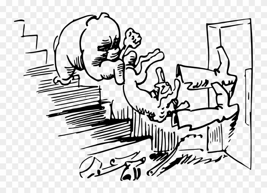 Free Door With Double Happiness Free W Busch Der Haarbeutel - Cartoon Clipart