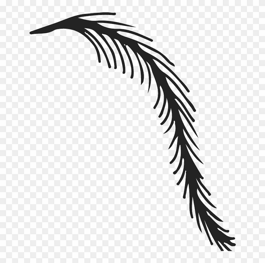 Weeping Willow Branch Rubber Stamp - Illustration Clipart