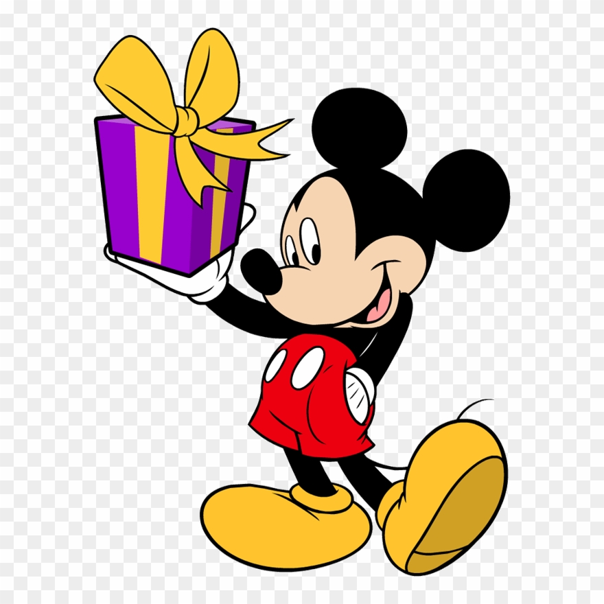 Mickey Mouse Clubhouse Party, Mickey Mouse Clubhouse - Mickey Mouse With Gift Clipart