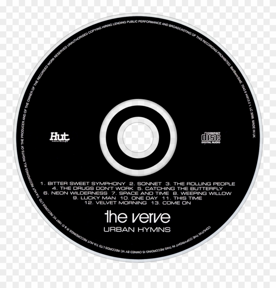 The Verve Urban Hymns Cd Disc Image - Cd Clipart