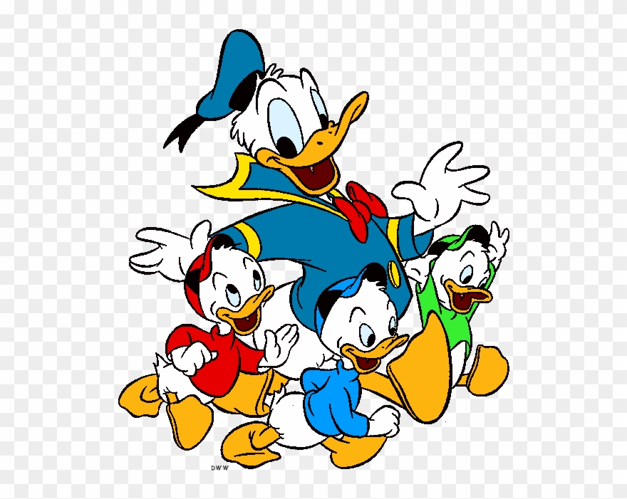 Donald Duck Huey Dewey Louie Clipart