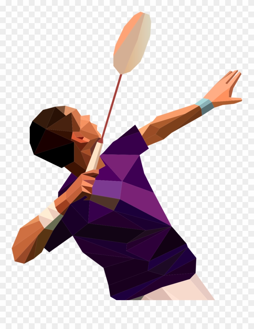 Psd To Html - Badminton Player Smash Png Clipart