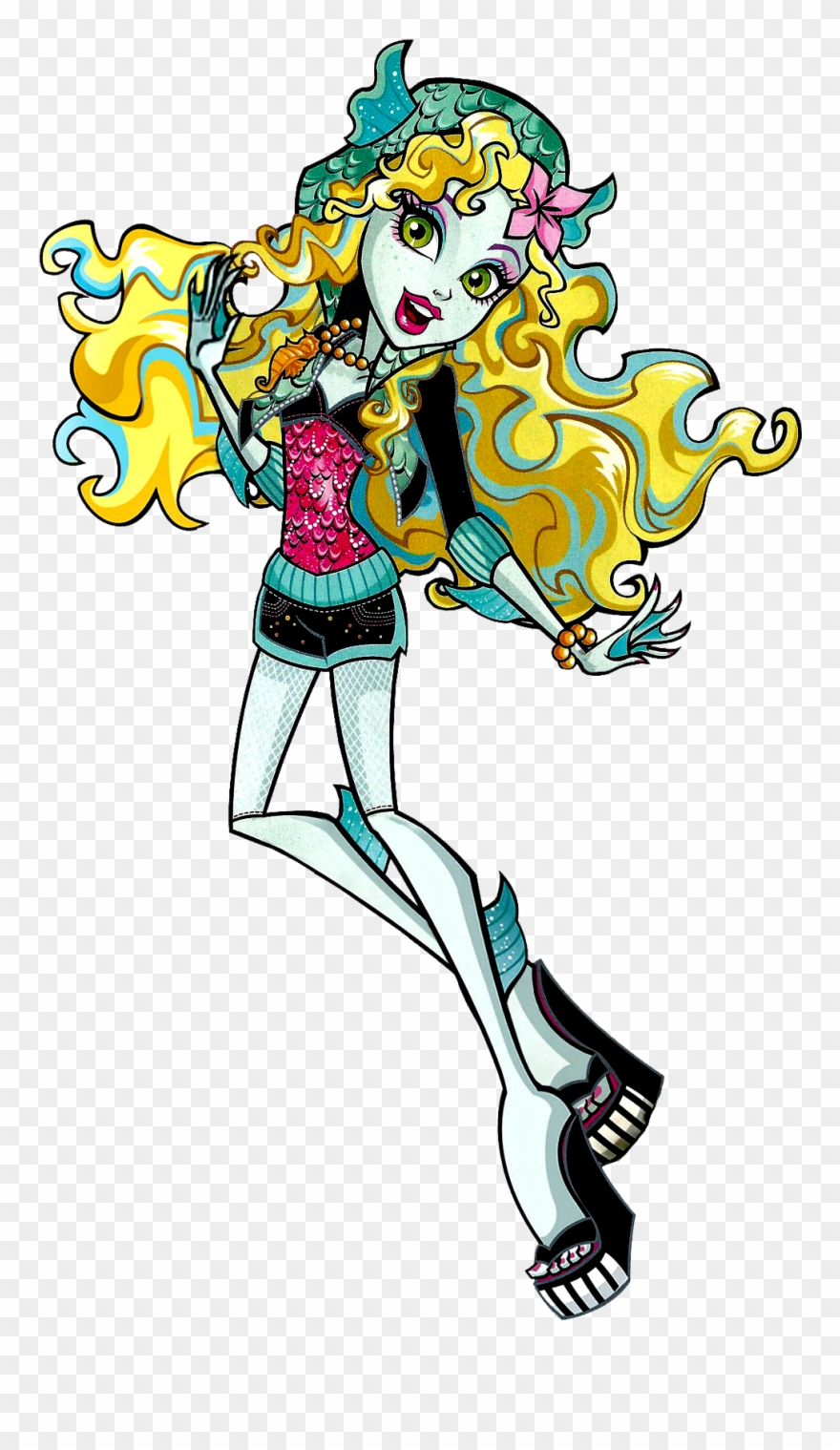 New Profile Art Blue Artwork, Monster High Birthday, - Monster High Fashion Style - Other Format Clipart