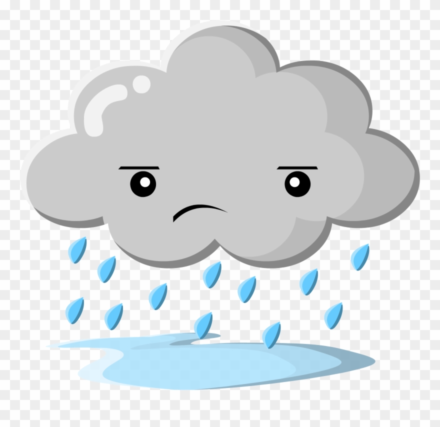 Sad Rain Cloud Png Clipart