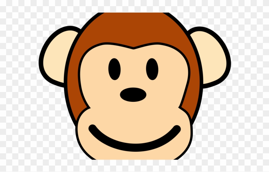 Mole Clipart Face - Monkey Girl Face Cartoon - Png Download