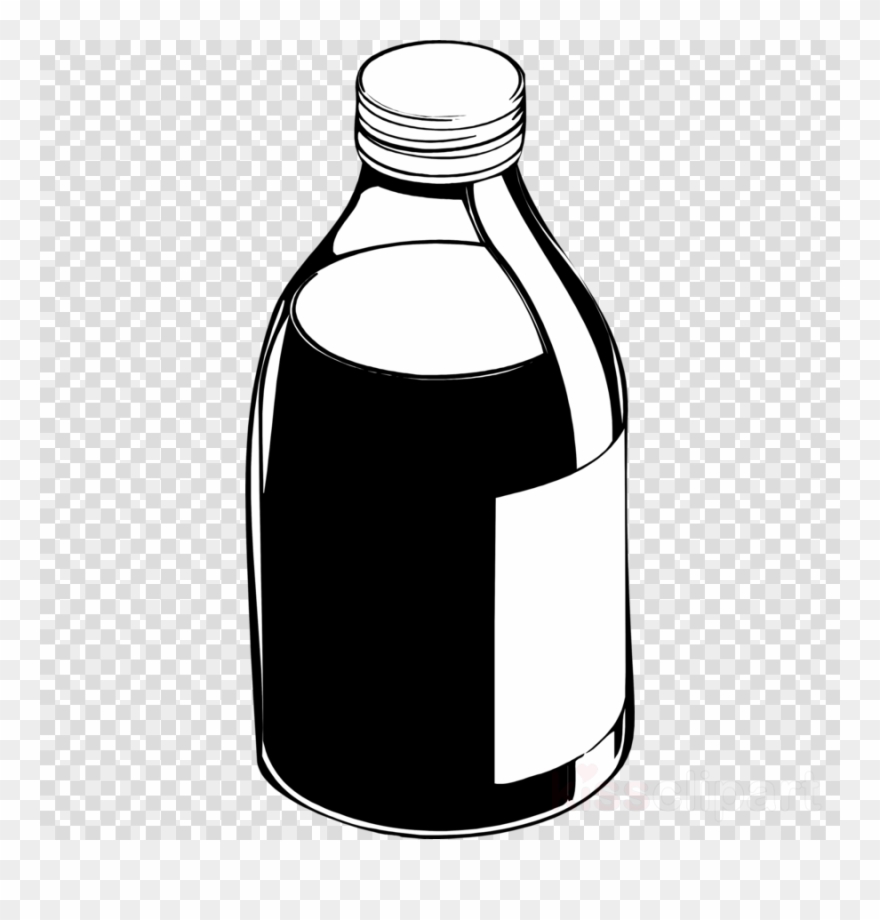 Download Medicine Bottle Black And White Clipart Pharmaceutical - Map
