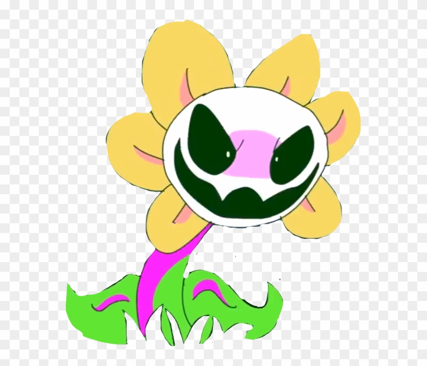 Undertale Undertaleflowey Flowey Flower Angry Mad Creep - Flowey Clipart