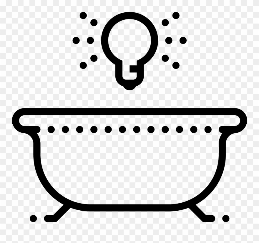 Jpg Black And White Stock Bath Light Icon - Deckenleuchte Icon Clipart