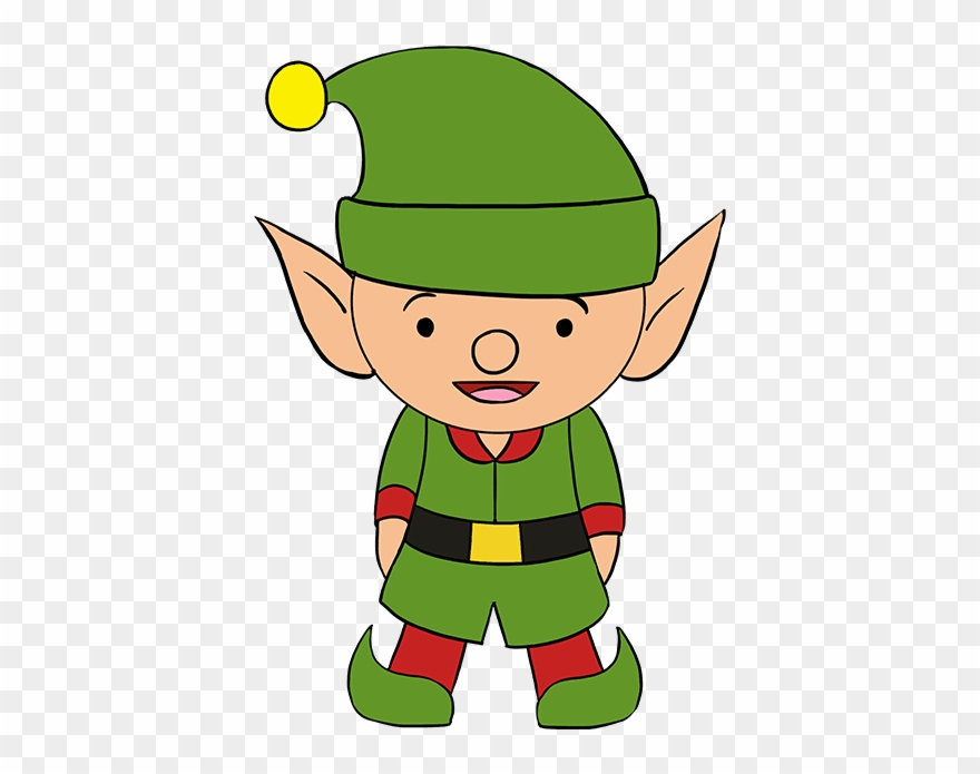How To Draw Elf - Draw A Elf Step By Step Clipart