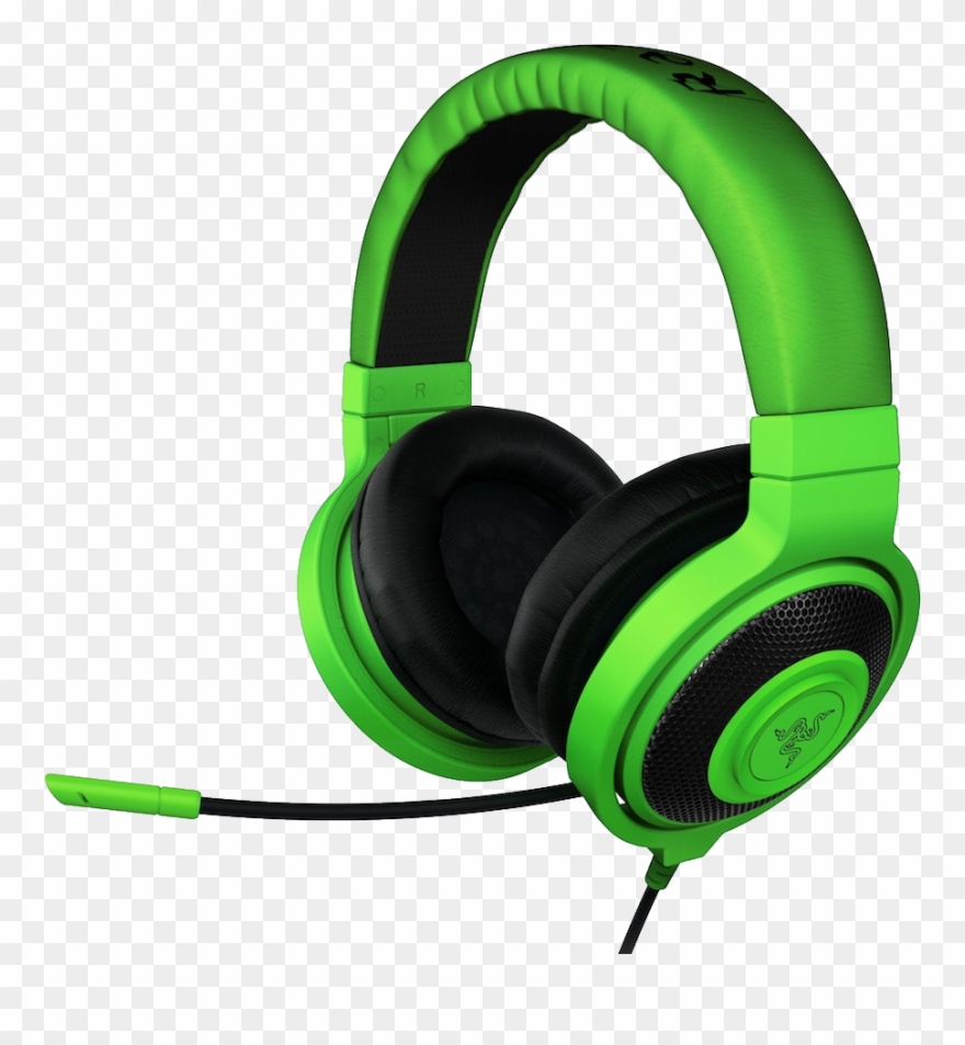 Green Headphones Png Image - Razer Kraken Pro V1 Clipart