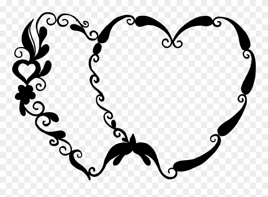 Black Heart Png Transparent - Heart Clipart