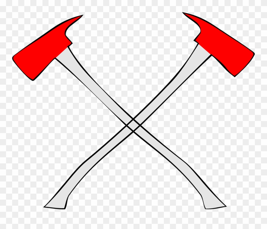 Axe Clipart Clip Art - Fire Department Crossed Axes - Png Download