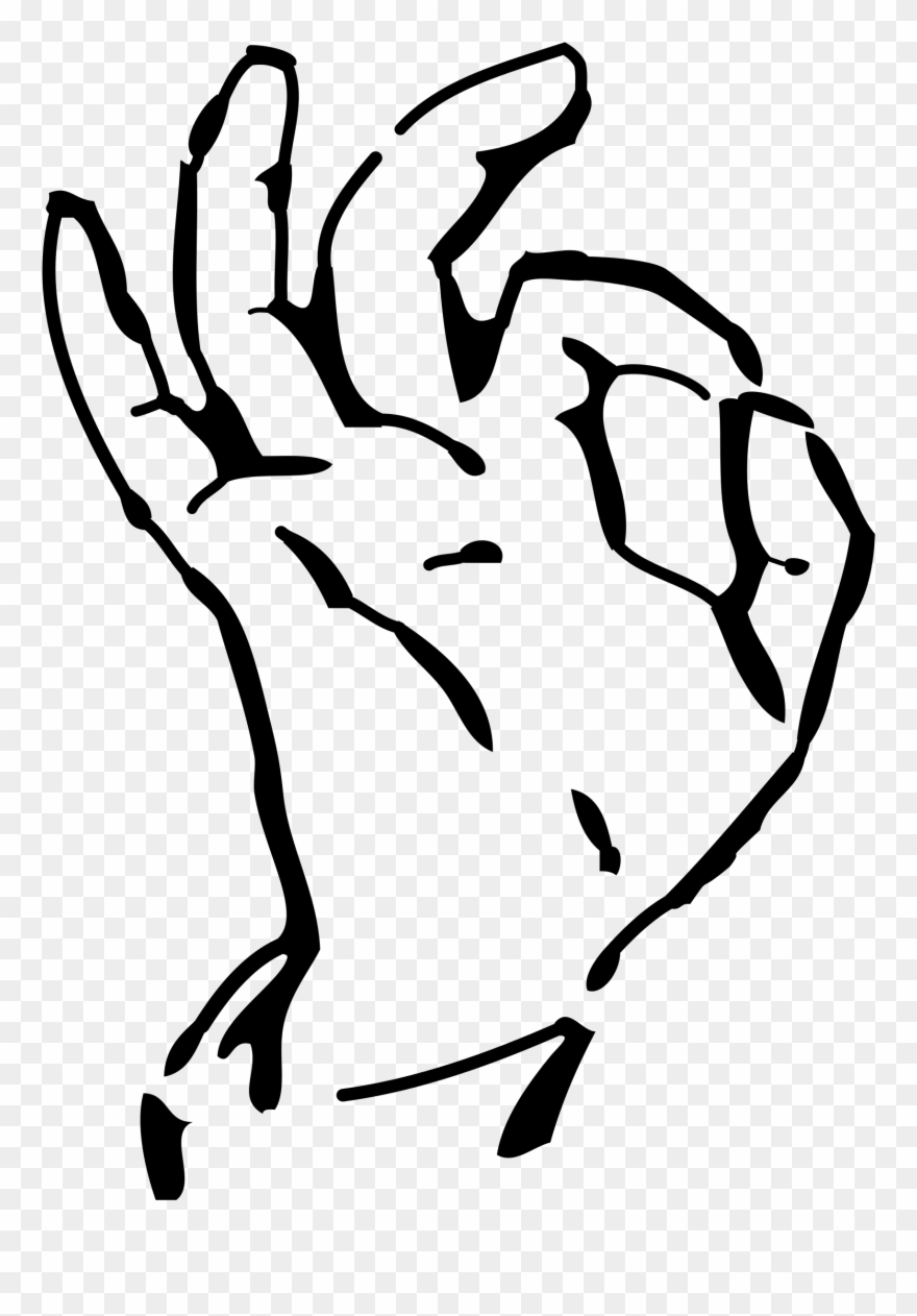 Collection Of Hand High Quality Free - Transparent Background Ok Hand Sign Clipart