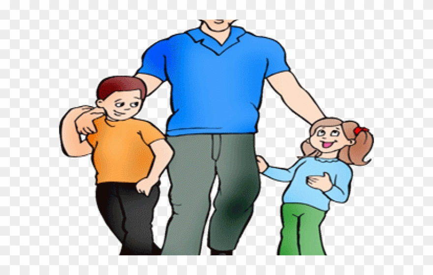 Fathers Day Clipart Child - Single Parent Clip Art - Png Download