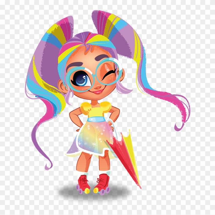 Hello New Friends I'm Rayne And I Am So Happy To Meet - Hairdorables Rayne Showers Clipart