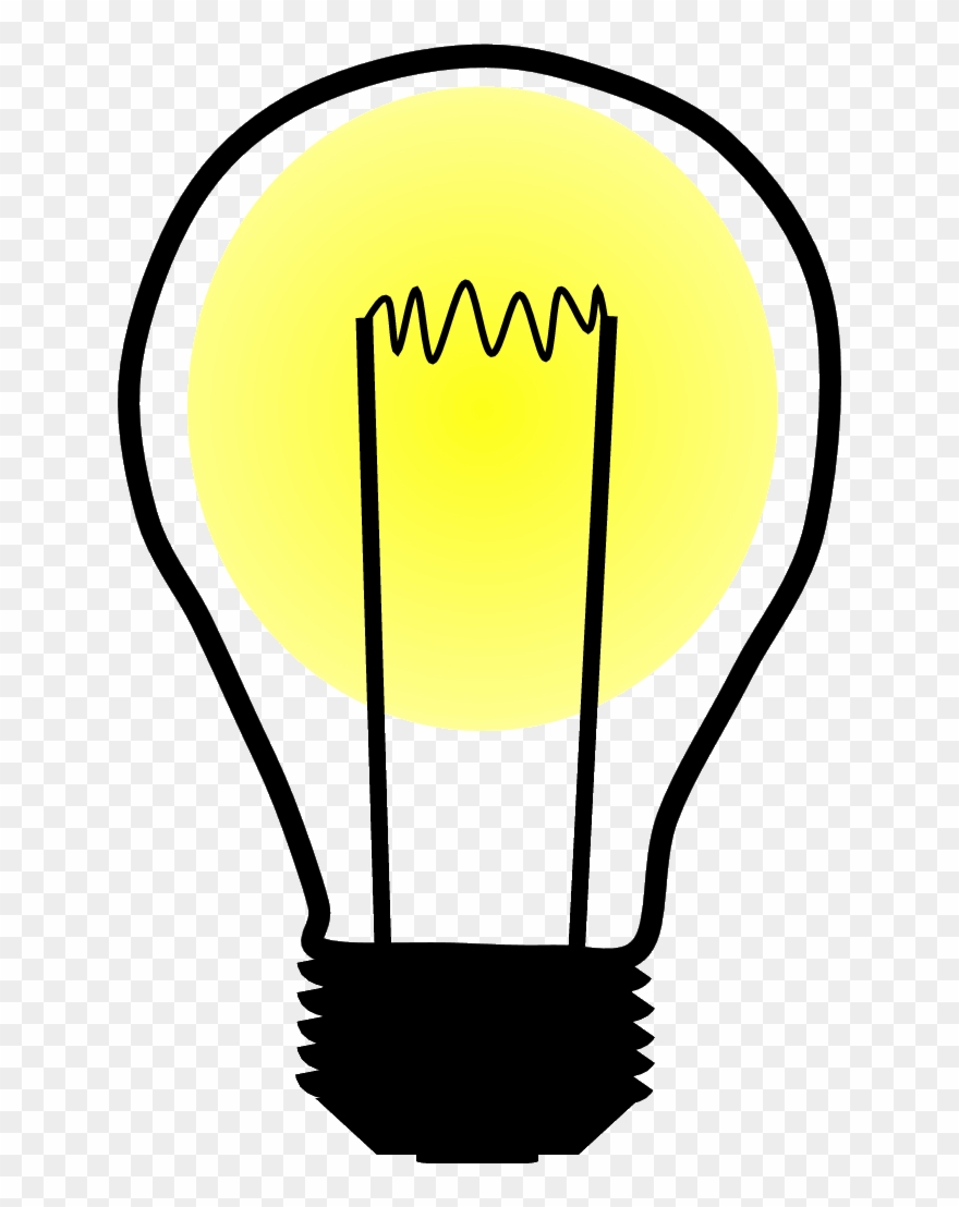 Light Drawing Panda Free Images Lightbulbdrawing - Light Bulb Drawing Transparent Clipart