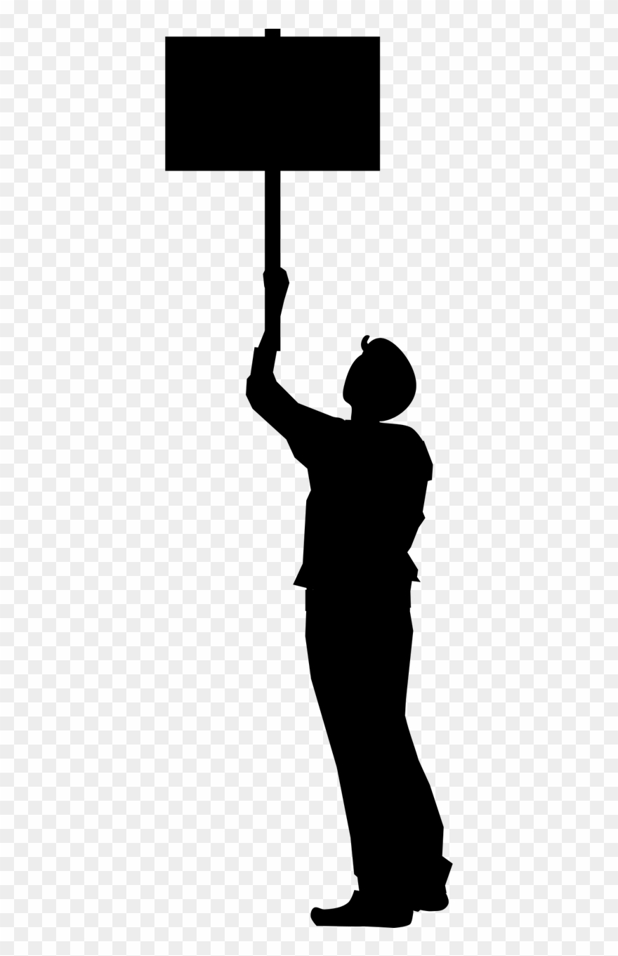 Protest Silhouette Clipart