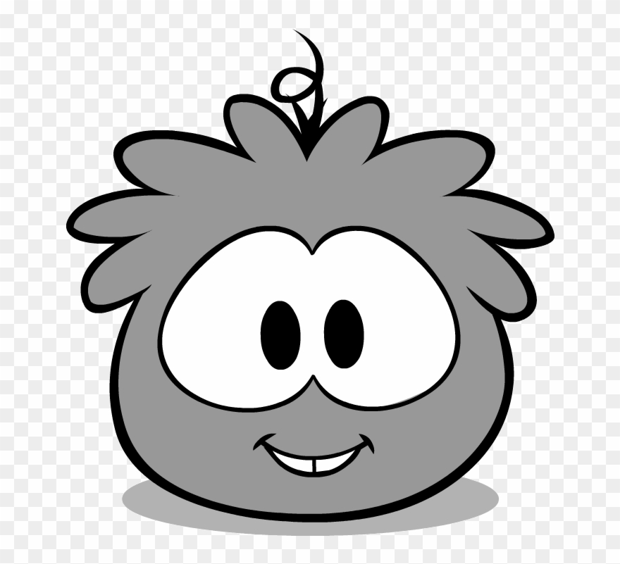 Top Hat Clipart Puffle - Club Penguin Grey Puffle - Png Download
